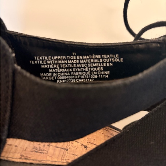 Merona Black and Tan Wedge Sandals - Picture 5 of 5